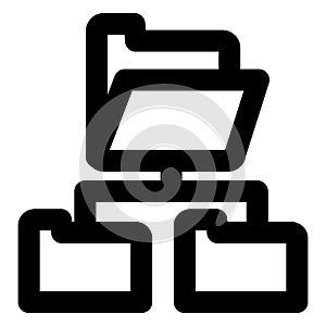 Bold Outline vector icon which can be easily modified do edit
