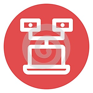 Bold Outline vector icon which can be easily modified do edit