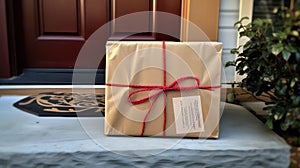 bold package on door