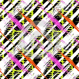 Bold pattern with wide brushstrokes and stripes