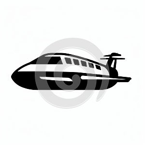 Bold And Quirky Airplane Icon In Traincore Style