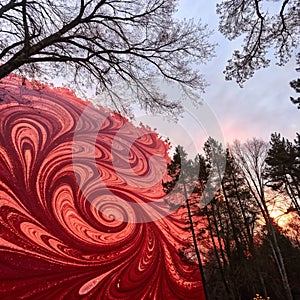 Red abstract background