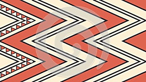 Bold Red and Black Chevron Zigzag Pattern, Geometric Vector Design, vector design Generative AI