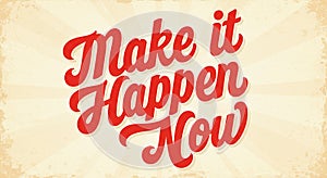 Bold red cursive text \