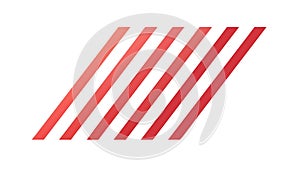 Bold Red Diagonal Stripes Abstract Geometric Pattern Vector, vector design Generative AI
