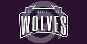 Bold sports font for wolf mascot logo. Text style lettering for esport, wolf mascot logo, sport team, college club. Font