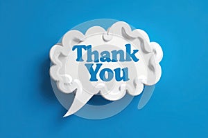 Bold Thank You Speech Bubble