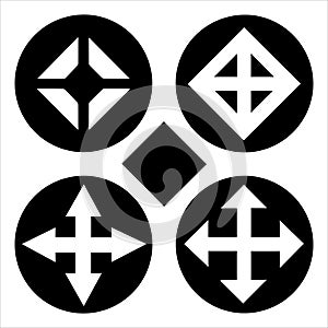 bold thick arrow vector outline