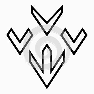 bold thick arrow vector