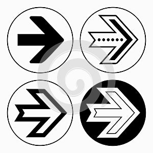 bold thick arrow vector