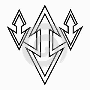 bold thick arrow vector