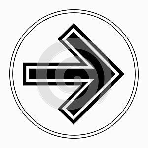 bold thick arrow vector