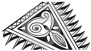 Bold Triangular Tribal Geometric Pattern Design Element Vector Design Generative AI