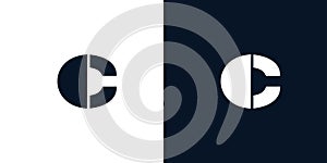 Bold and unique letter C initials logo design