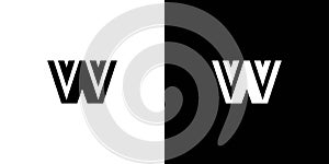 Bold and unique W logo design