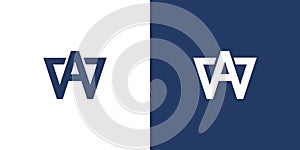 Bold and unique WA logo design