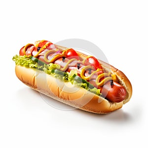 Bold And Vibrant Hallyu Hot Dog With A Carnivalcore Twist
