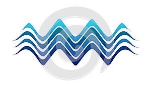 Bold Wavy Lines: Dynamic Abstract Flowing Pattern, vector design Generative AI