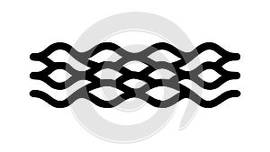 Bold Wavy Pattern Abstract Ocean Waves Vector Graphic, vector design Generative AI