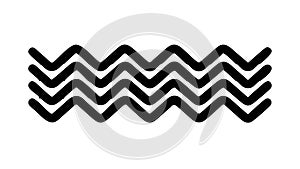 Bold Zigzag Wave Pattern Dynamic Abstract Design, vector design Generative AI
