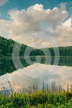 Boley Lake, at Babcock State Park in the New River Gorge, West Virginia