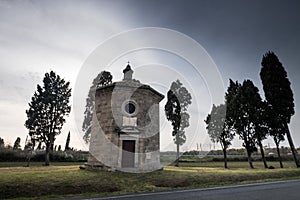 Bolgheri, Leghorn - View of Oratorio of San Guido, Tuscany, Ital