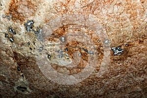 Bolii cave ceiling with small stalactites