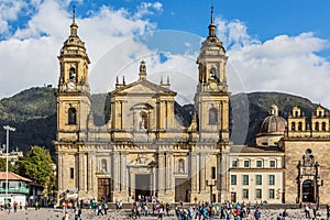 Bolivar plaza La Candelaria Bogota Colombia