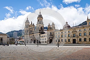 Bolivar Square and Cathedral - Bogota, Colombia photo