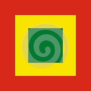 Bolivia cartagena barranquilla flag colors square tile