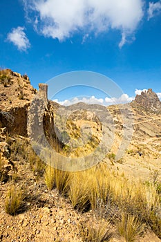 Bolivia La Paz mountain area and  devil s tooth