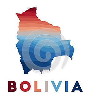 Bolivia map.