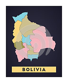 Bolivia map.