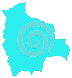 Bolivia map - Plurinational State of Bolivia