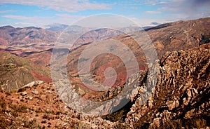 Bolivia mountain panorama Sucre