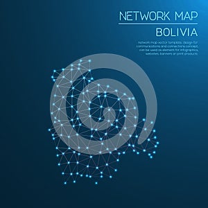Bolivia network map.