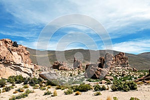 Bolivia: red rock formations of the Italia Perdida, or lost Italy, in Eduardo Avaroa Andean Fauna National Reserve