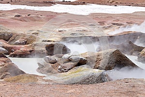 Bolivian landmark,Geiser Sol de la Manana