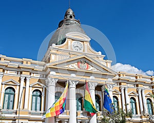 Bolivian Palace of Government in La Paz, Bolivia