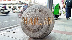 Bollard in Asia Afrika street Bandung