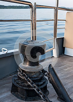 Bollard chain deck ship