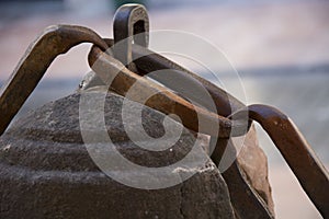 Bollard and chain 11