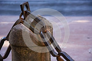 Bollard and chain 3