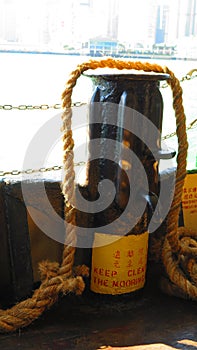 Bollard onboard Star Ferry, Hong Kong