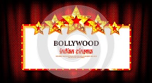 Bollywood indian cinema vector banner
