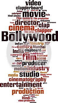 Bollywood word cloud