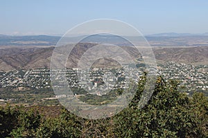 The view of the Bolnisi city, Georgia photo