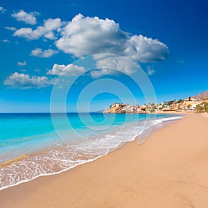 Bolnuevo beach in Mazarron Murcia at Spain photo