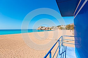 Bolnuevo beach in Mazarron Murcia at Spain photo