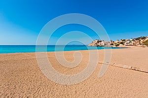 Bolnuevo beach in Mazarron Murcia at Spain photo